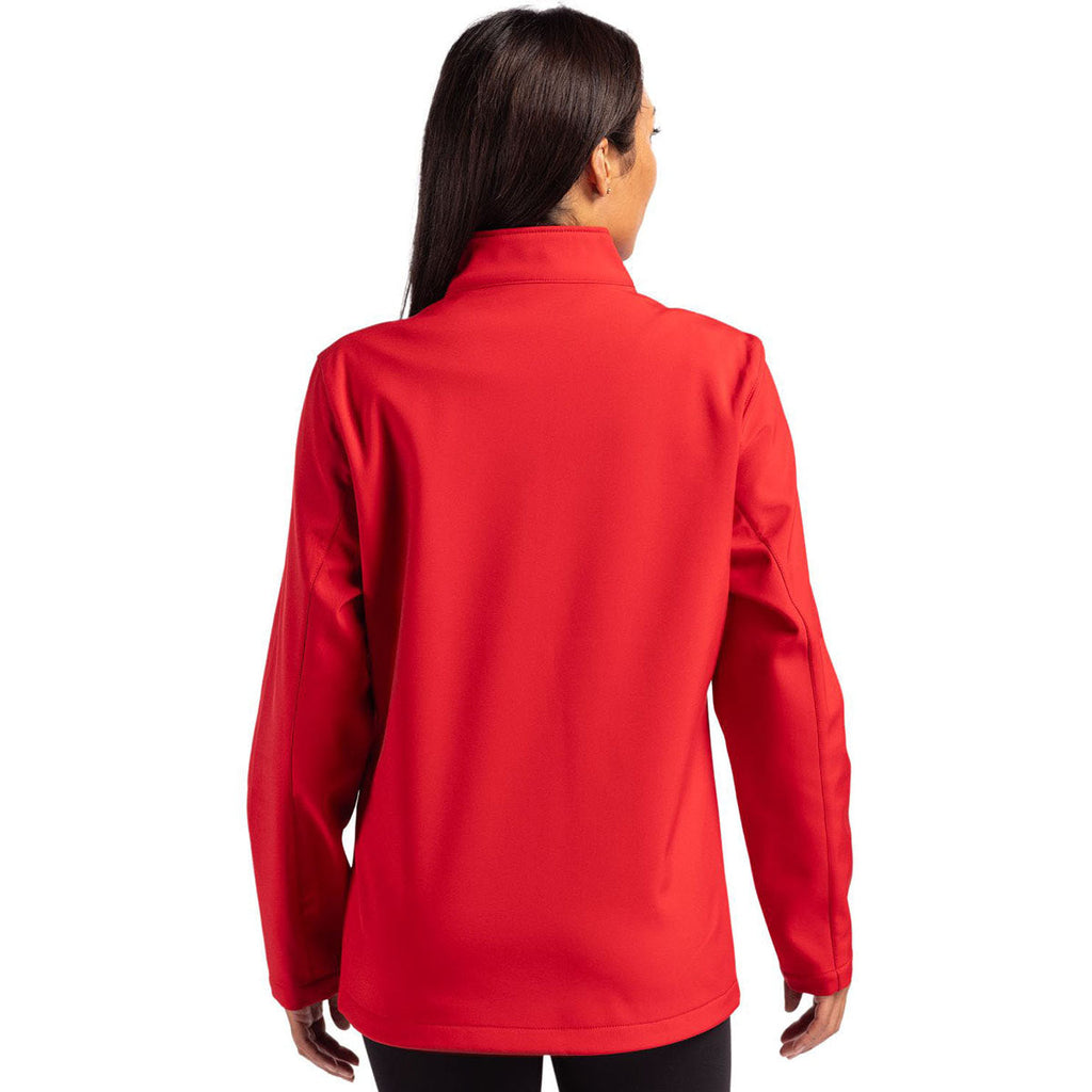 Clique Clique Women's Red/Black Tempo Stretch Full Zip Softshell Jacket