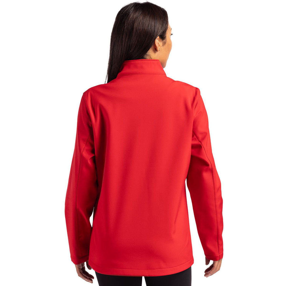 Clique Clique Women's Red/Black Tempo Stretch Full Zip Softshell Jacket