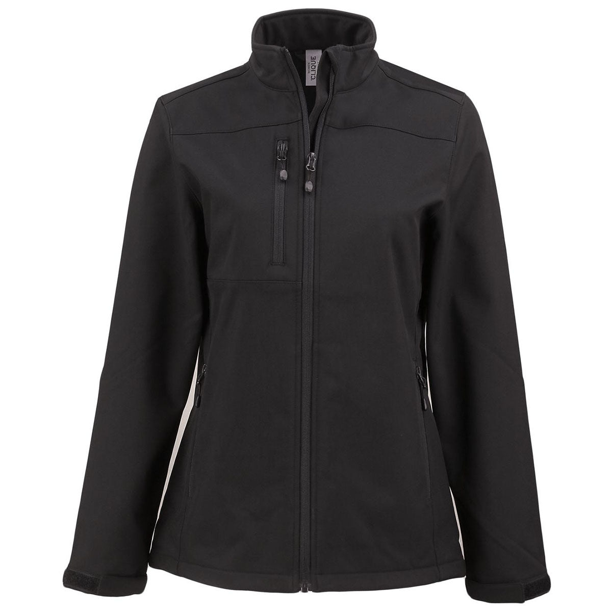 Clique Clique Women's Black Tempest Waterproof Full Zip Softshell Jacket