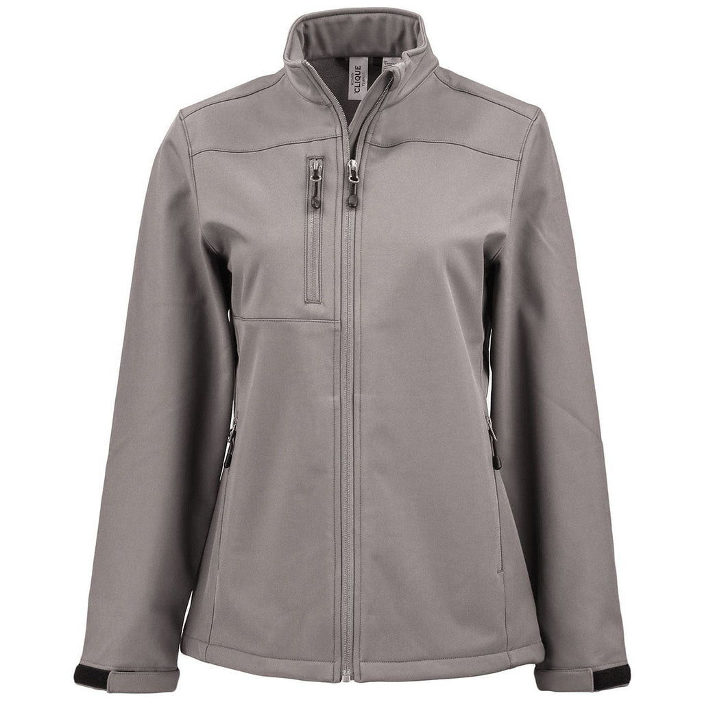 Clique Clique Women's Pure Slate Tempest Waterproof Full Zip Softshell Jacket