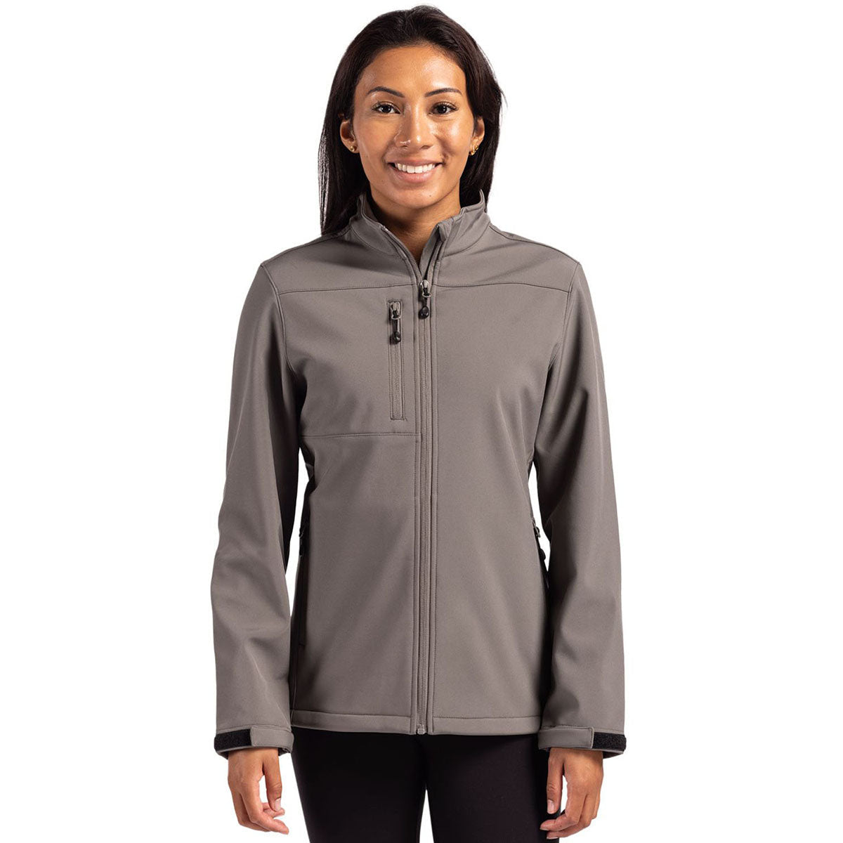 Clique Clique Women's Pure Slate Tempest Waterproof Full Zip Softshell Jacket