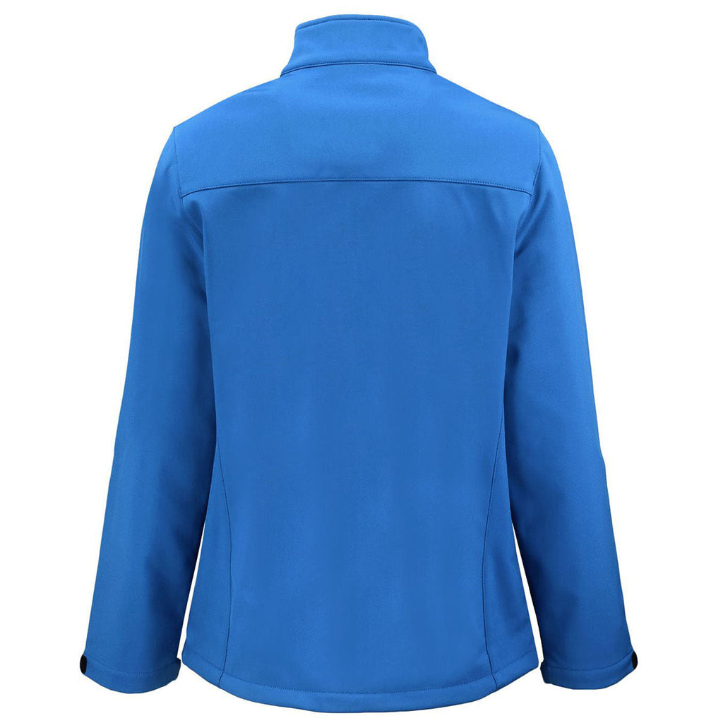 Clique Clique Women's Royal Blue Tempest Waterproof Full Zip Softshell Jacket