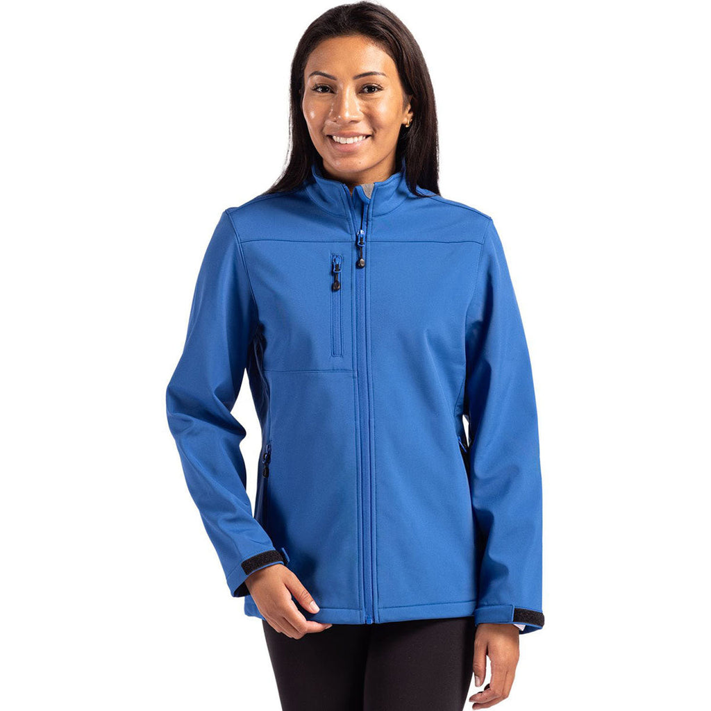 Clique Clique Women's Royal Blue Tempest Waterproof Full Zip Softshell Jacket