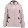 Clique Clique Women's Silver Grey/Pure Slate Tempo Recycled Stretch Softshell Hooded Jacket