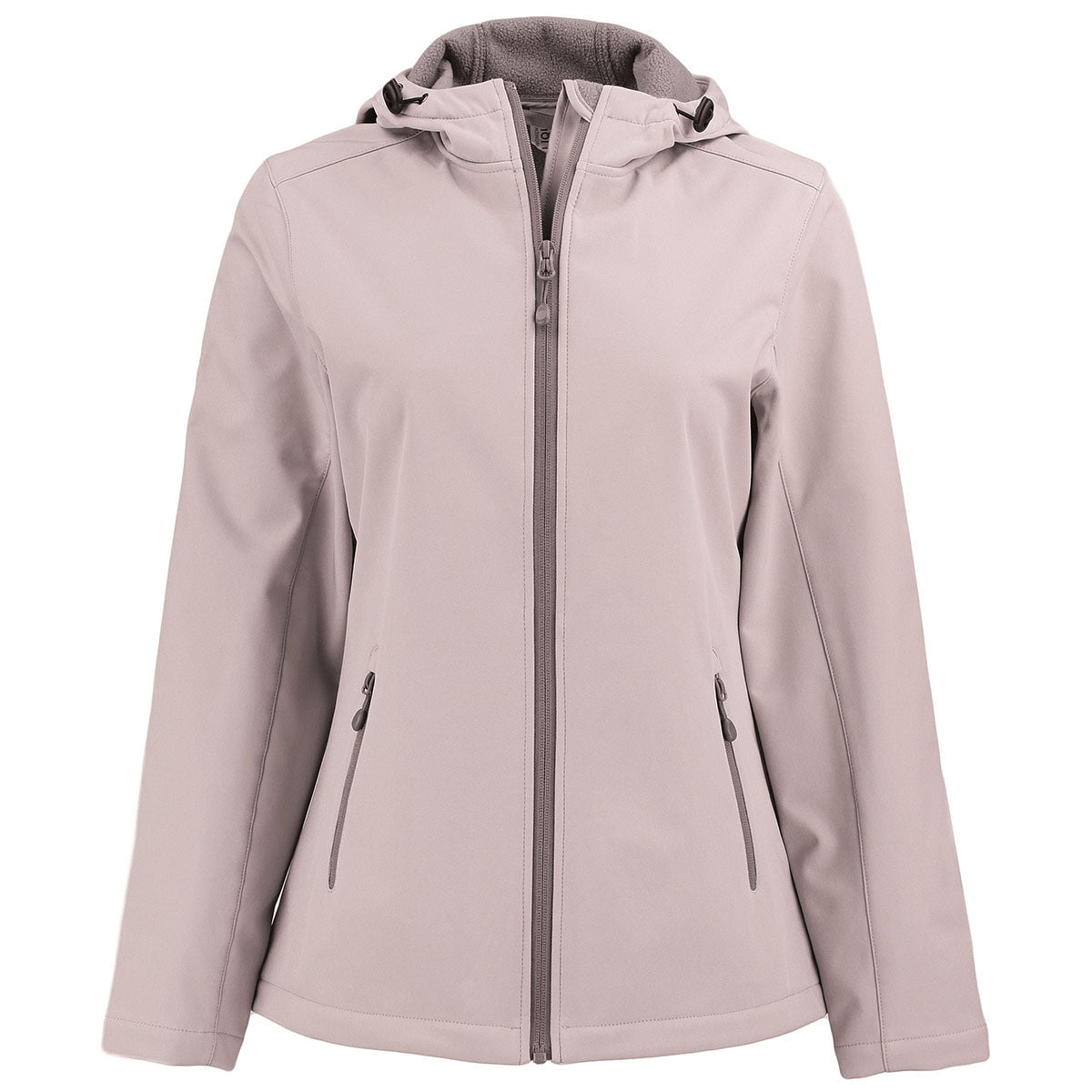 Clique Clique Women's Silver Grey/Pure Slate Tempo Recycled Stretch Softshell Hooded Jacket
