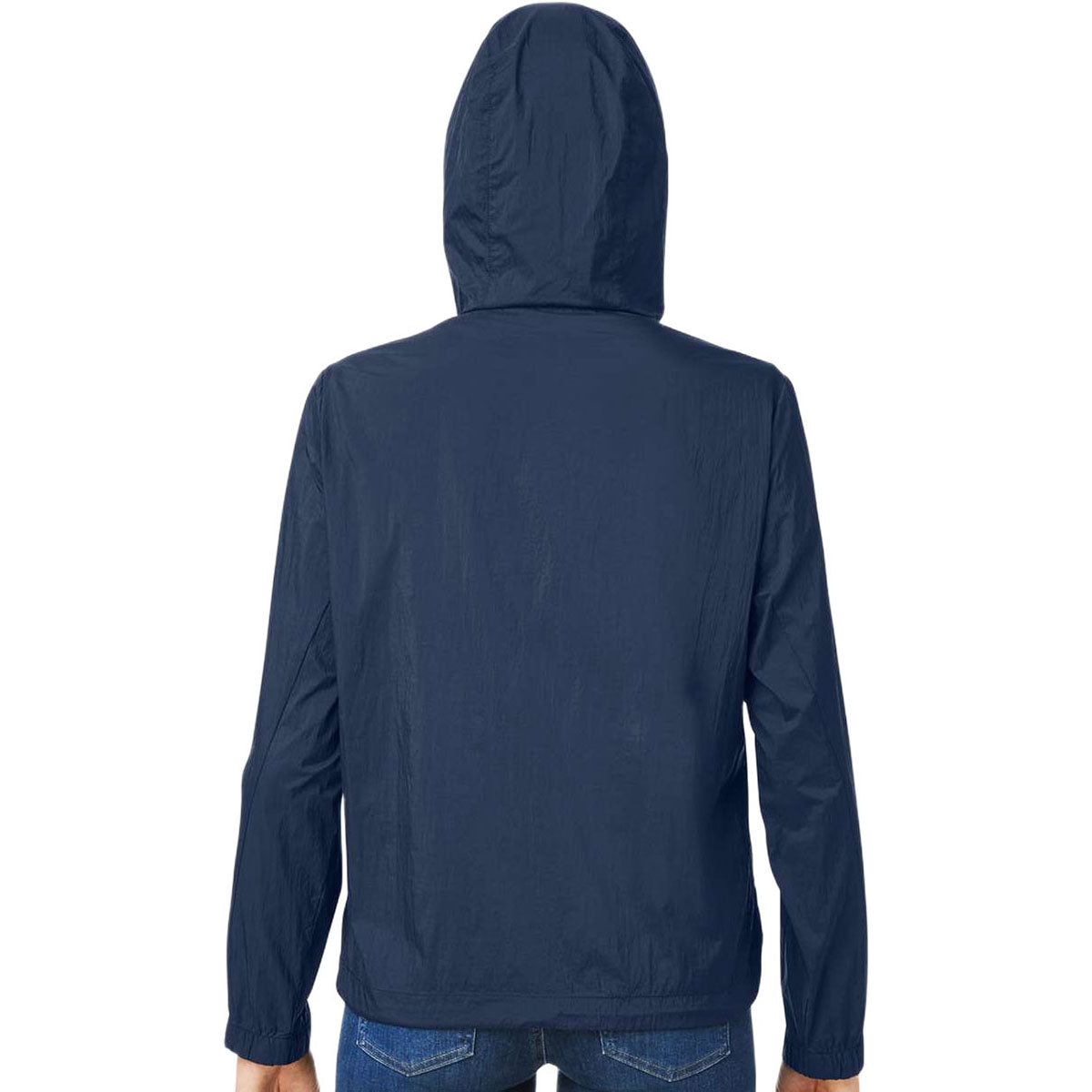 North End North End Women's Classic Navy/Carbon Aura Lightweight Packable Anorak