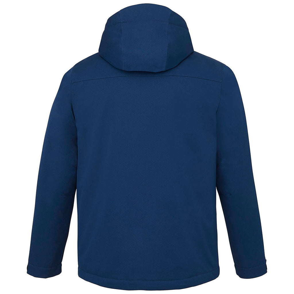 Elevate Elevate Men's River Blue Lena Eco Water Repellent Insulated Jacket With Hoodie