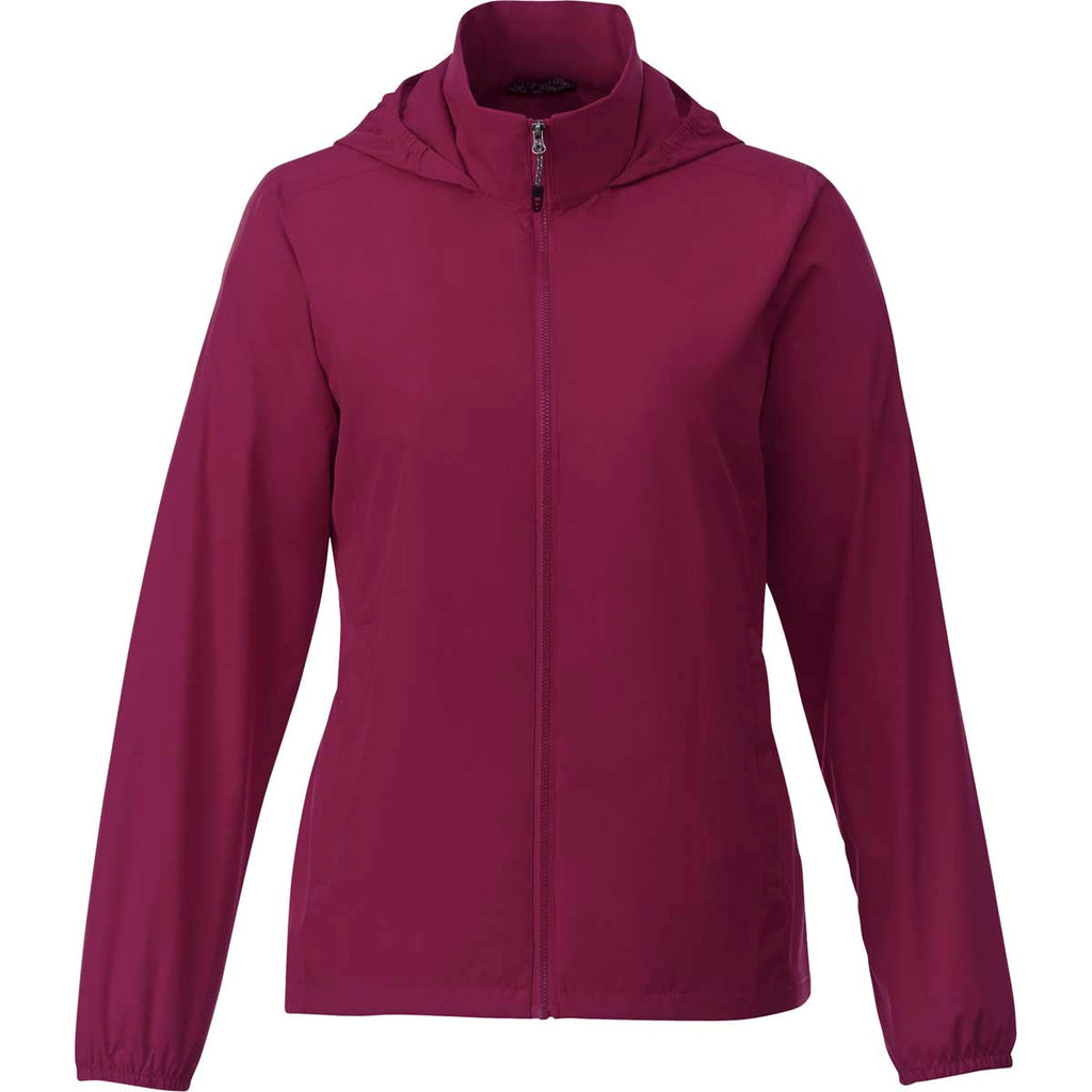 Elevate Elevate Women's Maroon Toba Packable Jacket