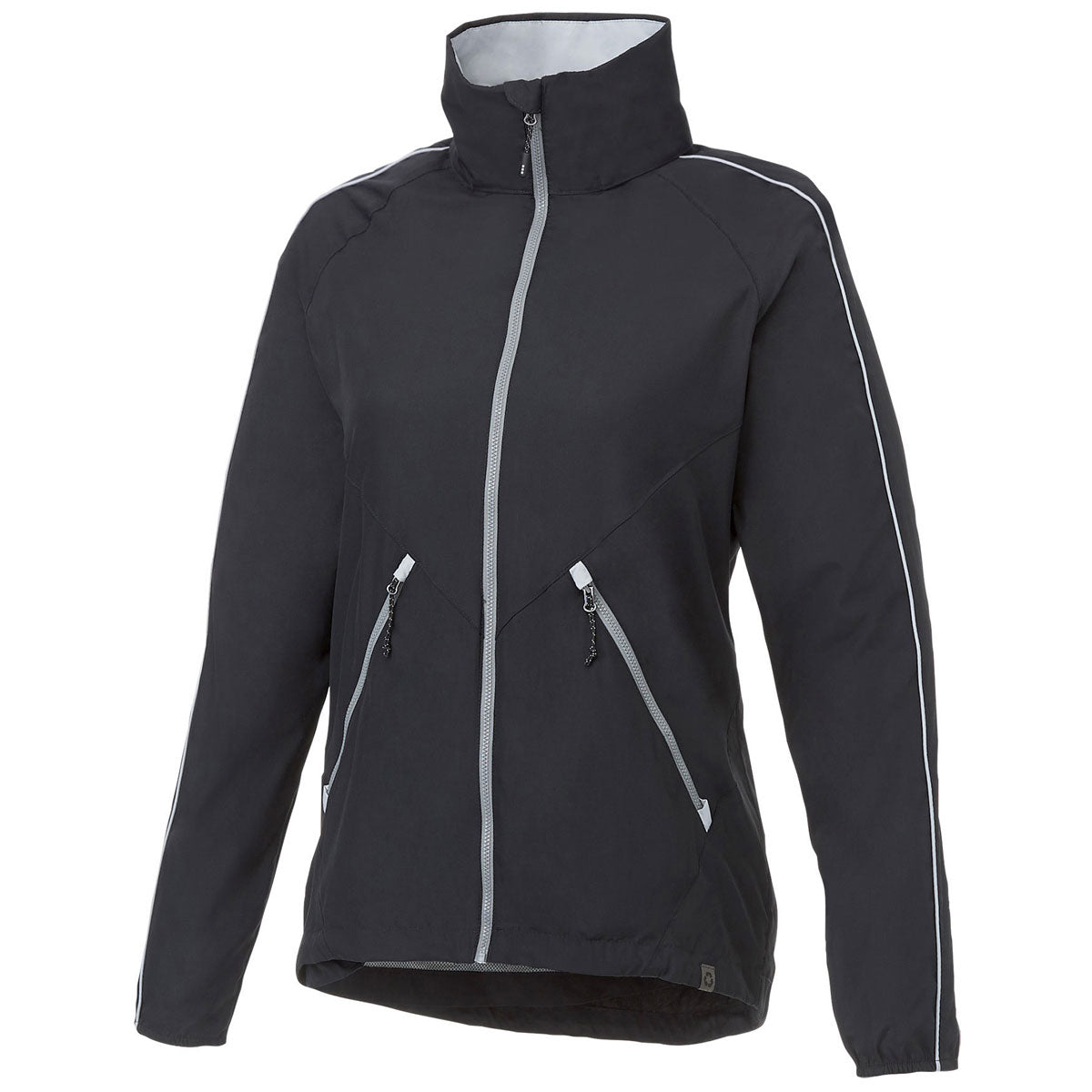 Elevate Classic Elevate Women's Black/Silver Rincon Eco Packable Jacket