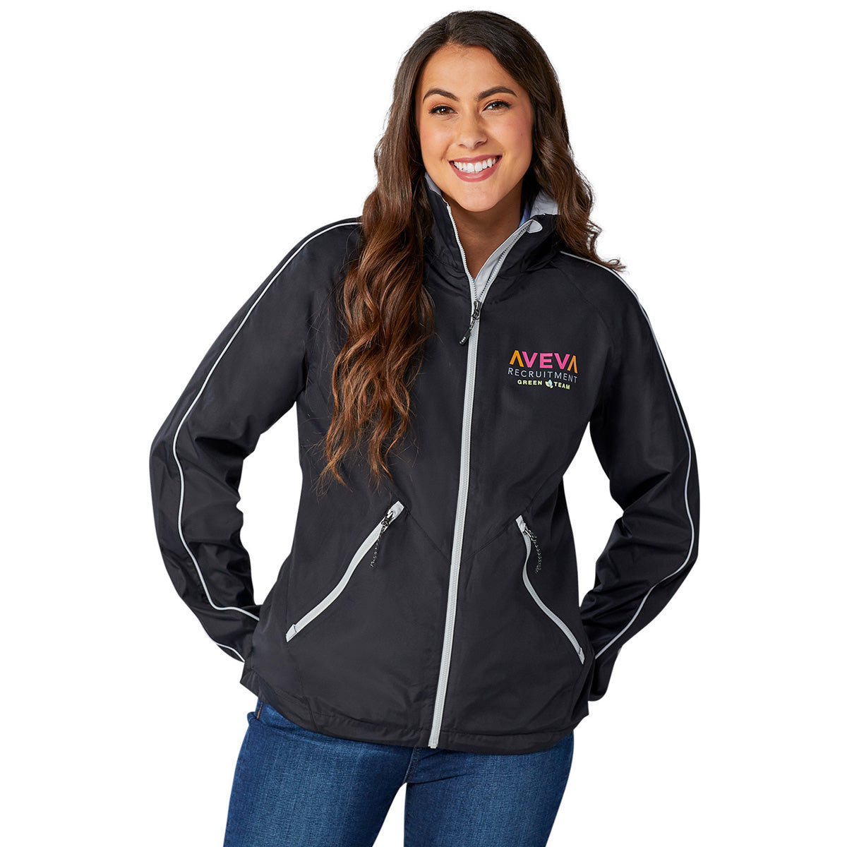 Elevate Classic Elevate Women's Black/Silver Rincon Eco Packable Jacket