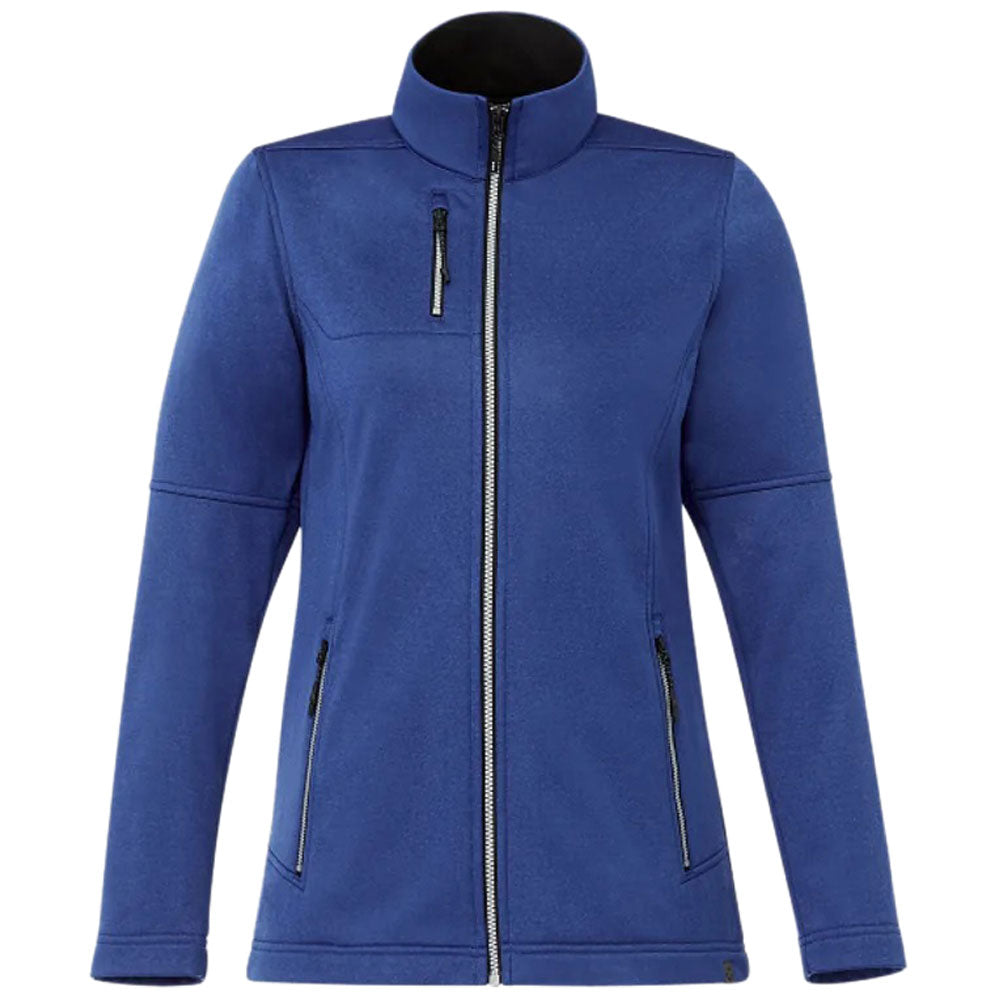 Elevate Elevate Women's Metro Blue Heather Joris Eco Softshell Jacket