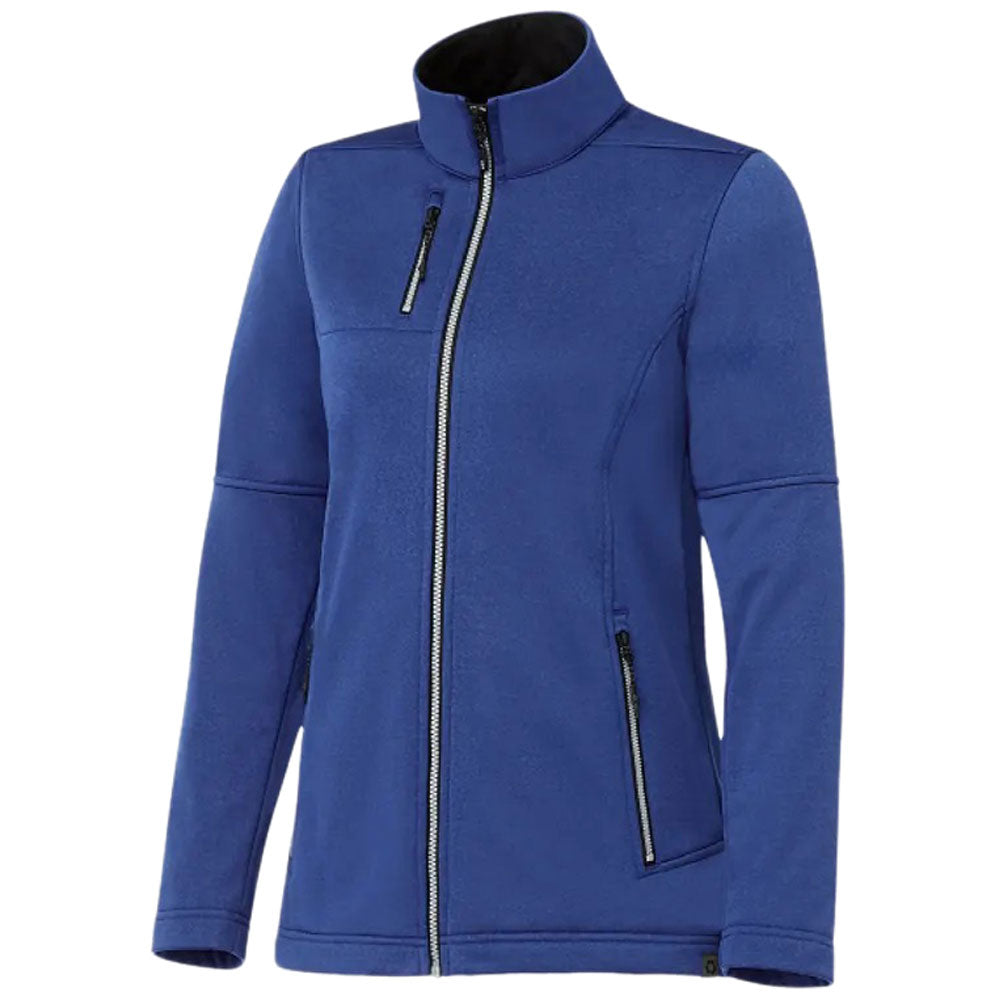 Elevate Elevate Women's Metro Blue Heather Joris Eco Softshell Jacket