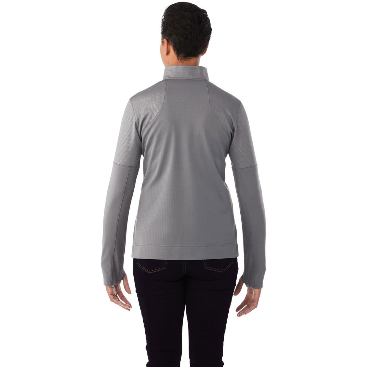 Elevate Authentic Elevate Women's Steel Grey Senger Knit Jacket