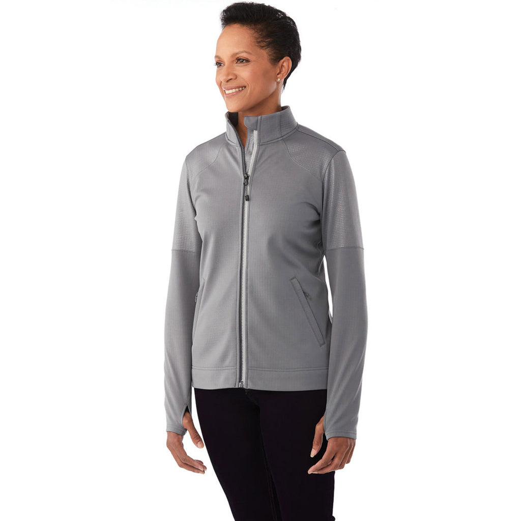 Elevate Authentic Elevate Women's Steel Grey Senger Knit Jacket