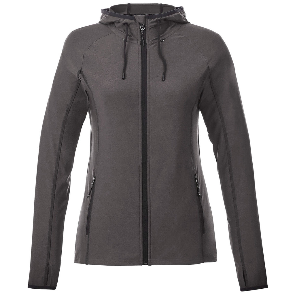 Elevate Authentic Elevate Women's Black Smoke Heather Kaiser Knit Jacket