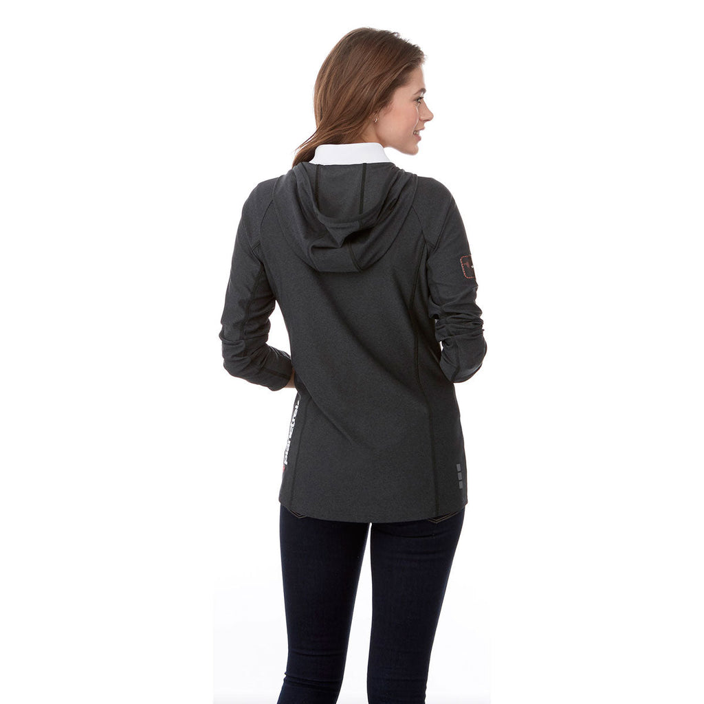 Elevate Authentic Elevate Women's Black Smoke Heather Kaiser Knit Jacket