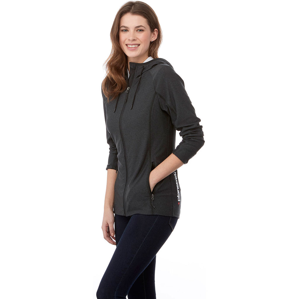 Elevate Authentic Elevate Women's Black Smoke Heather Kaiser Knit Jacket