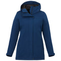 Elevate Elevate Women's River Blue Lena Eco Water Repellent Insulated Jacket With Hoodie