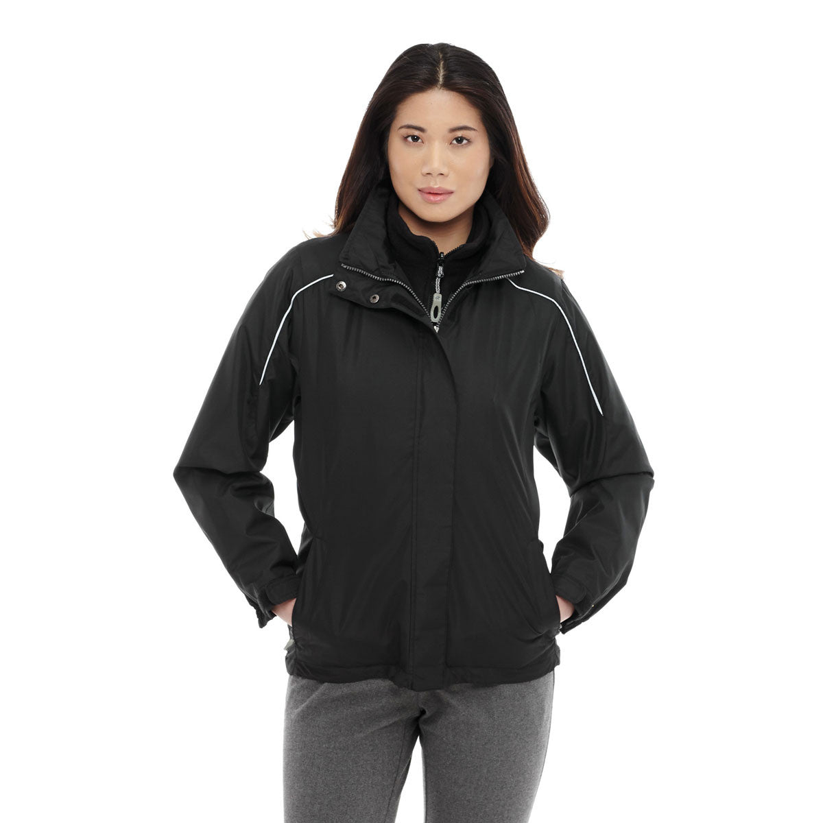 Elevate Elevate Women's Black Valencia 3-in-1 Jacket