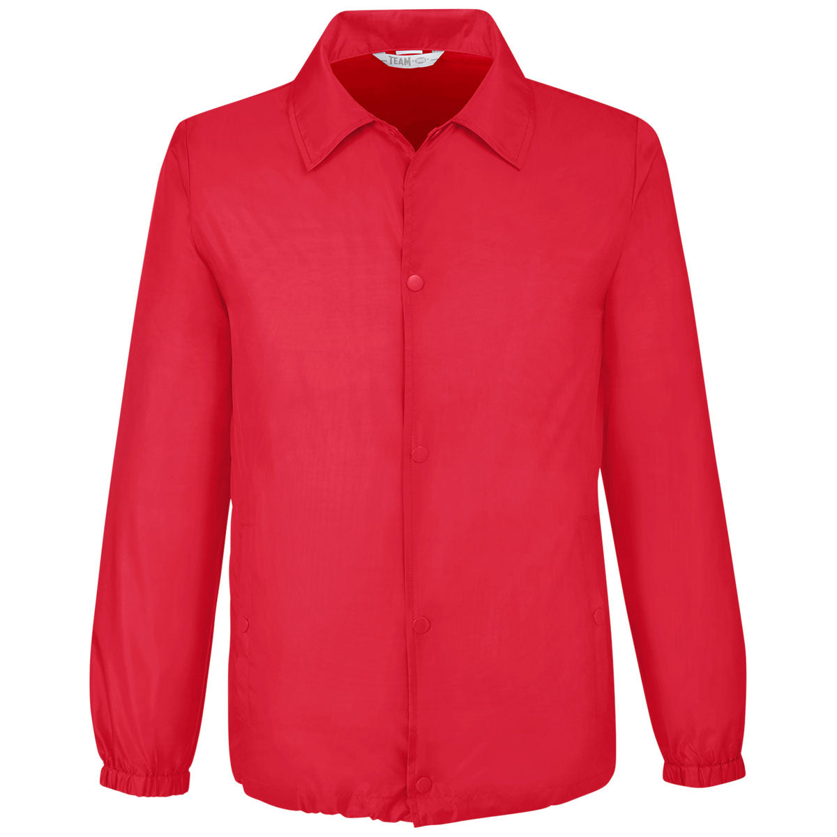 Team 365 Authentic Team 365 Unisex Sport Red Zone Protect Coaches Jacket