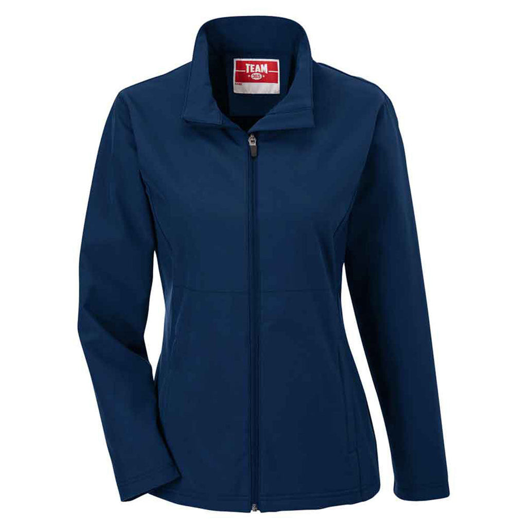 Team 365 Classic Team 365 Women's Sport Dark Navy Leader Soft Shell Jacket