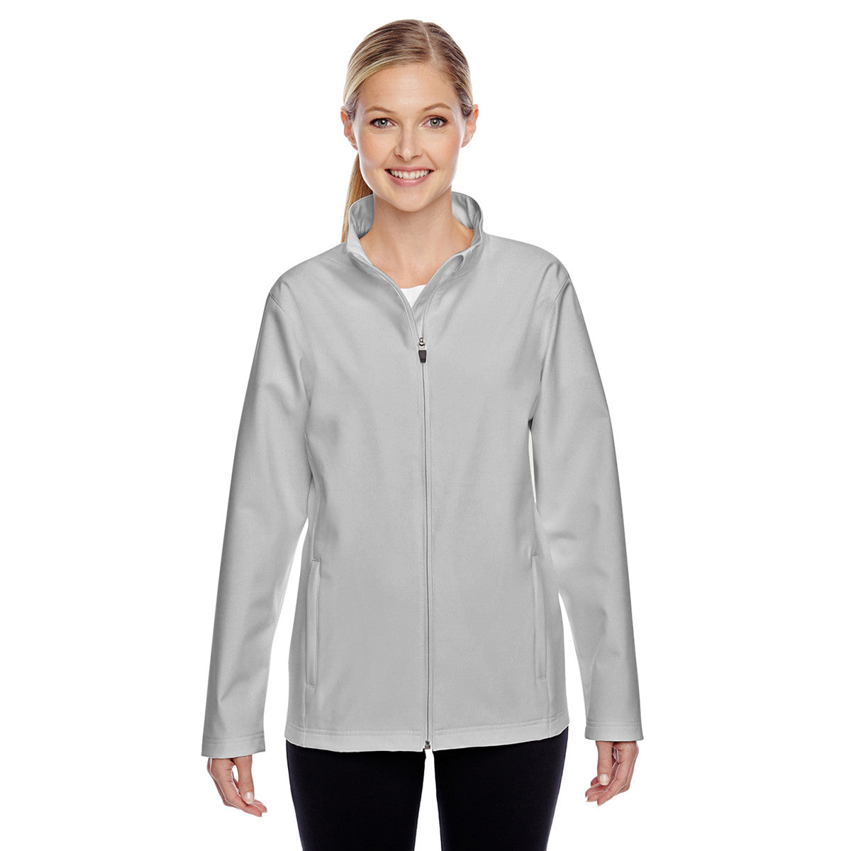 Team 365 Authentic Team 365 Women's Sport Silver Leader Soft Shell Jacket