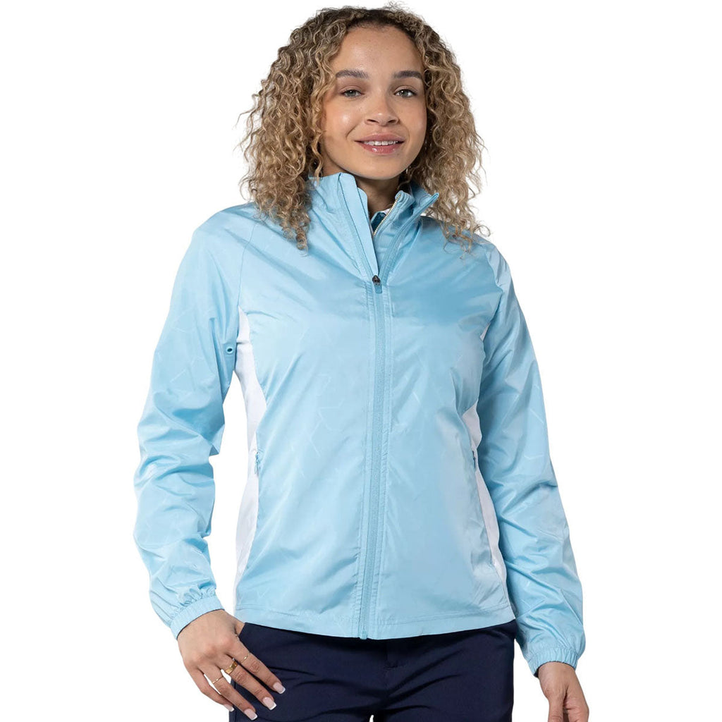 Levelwear Authentic Levelwear Women's Mute Blue/White Band Windbreaker