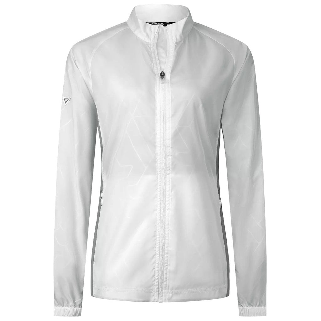 Levelwear Levelwear Women's White/Pebble Band Windbreaker