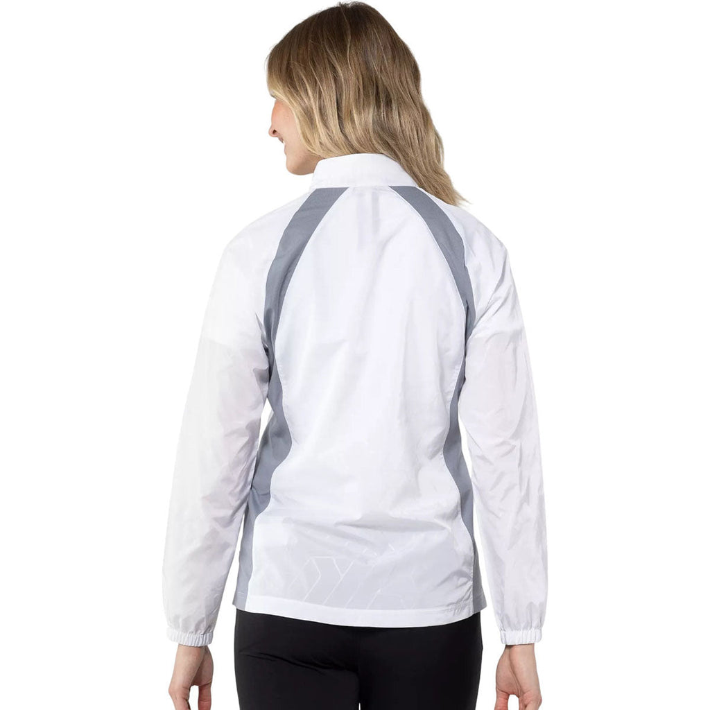 Levelwear Levelwear Women's White/Pebble Band Windbreaker