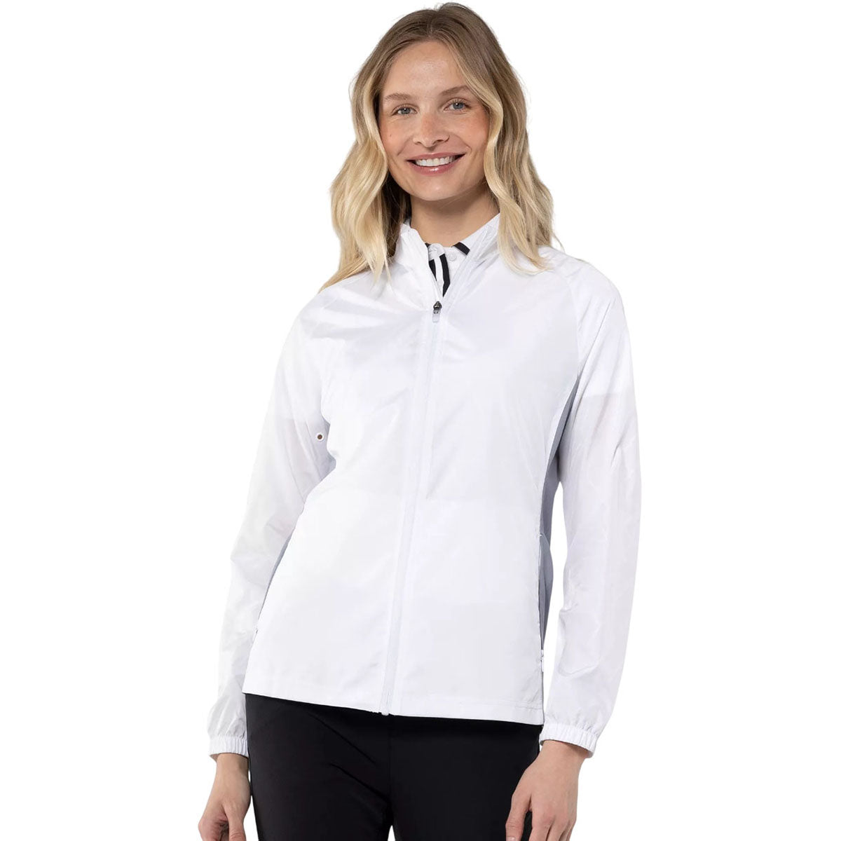 Levelwear Levelwear Women's White/Pebble Band Windbreaker