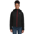 Ororo Ororo Women's Black Heated Jacket - Red Zipper
