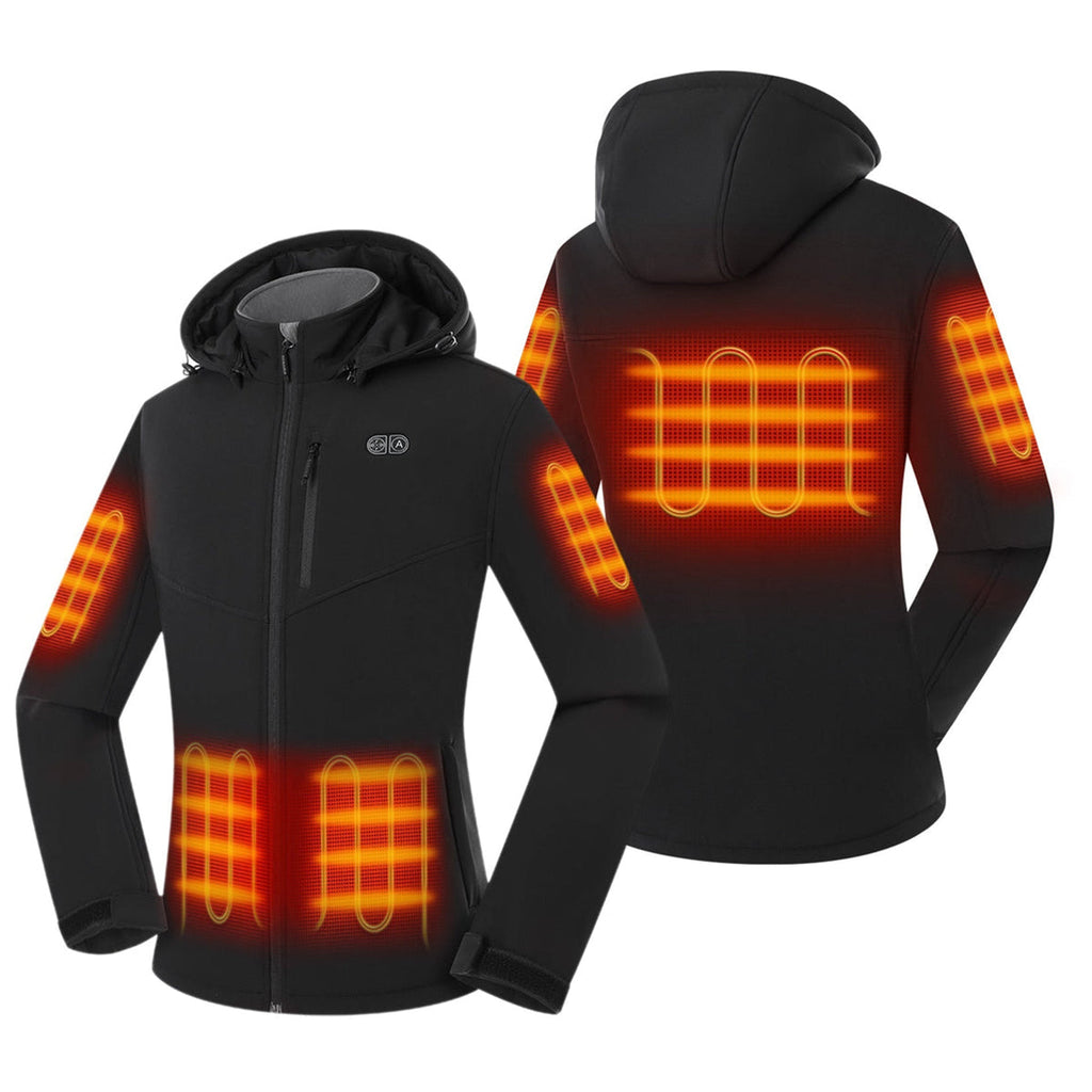 Ororo Classic Ororo Women's Black 5-Zone Heated Jacket