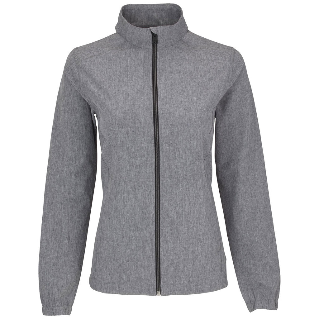 Greg Norman Classic Greg Norman Women's Black Heather Windbreaker Stretch Jacket