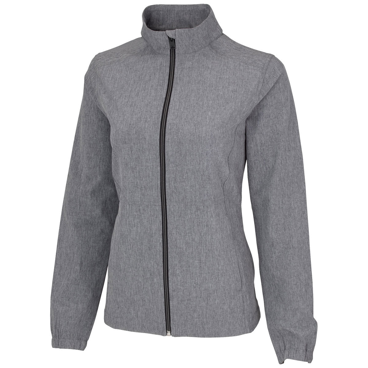 Greg Norman Classic Greg Norman Women's Black Heather Windbreaker Stretch Jacket